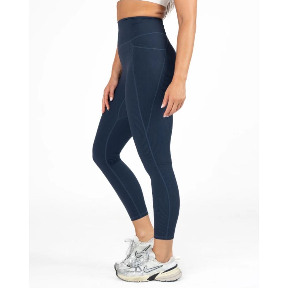 Senita Unity Ribbed Leggings - Navy - Large